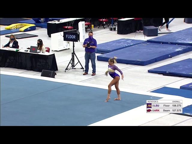 Reagan Campbell Floor LSU @ Arkansas 2021 9.850