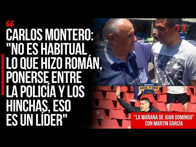 Montero: "No es habitual lo que hizo Román, ponerse entre la policía y los hinchas, eso es un líder"