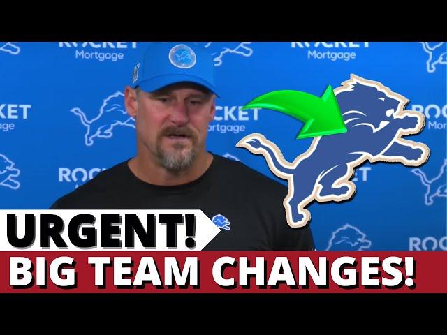 BREAKING NEWS! LIONS MAKE SHOCKING CHANGES! YOU WON’T BELIEVE WHAT HAPPENED! DETROIT LIONS NEWS