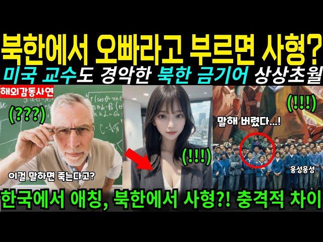 [해외감동사연] 북한에서 오빠라고 부르면 사형? 미국 교수도 경악한 북한 금기어 상상초월