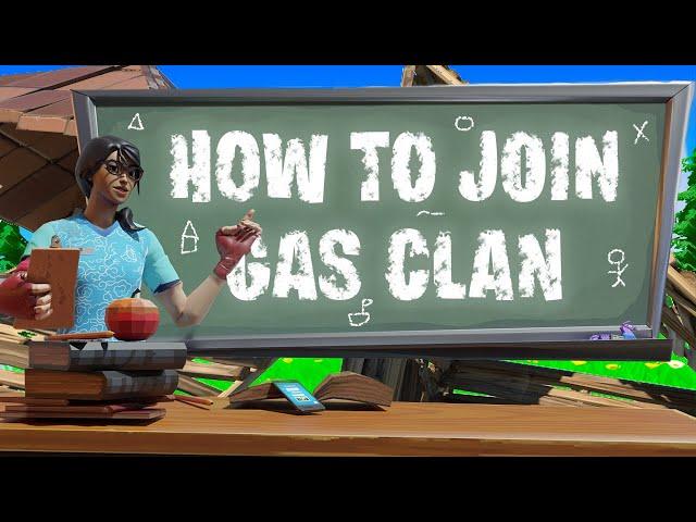 How To Join Gas Clan (Join a Fortnite Clan) Recruitment Challenge