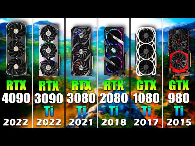 RTX 4090 vs 3090 Ti vs 3080 Ti vs 2080 Ti vs 1080 Ti vs 980 Ti | Generation-Wise Flagship GPUs