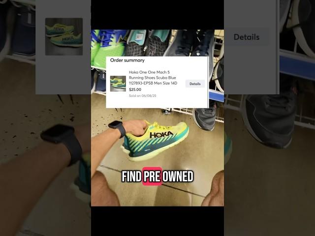 RUN TO THE SHOE SECTION AT THE THRIFT STORE: SOLD SZ 14 HOKAS SAME DAY: #thrift #ebay #profit #deals