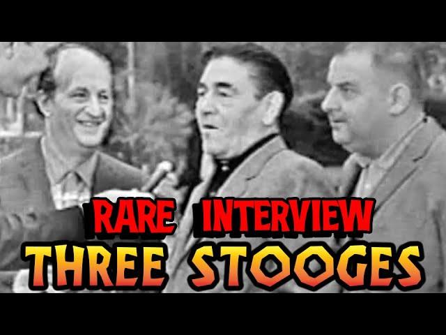 RARE - THREE STOOGES interview and Stooge Family Interview