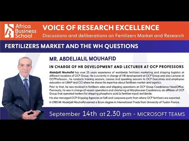 Voice of Research Excellence - Webinar 21