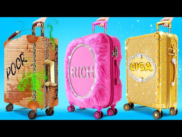 Rich vs Poor Parents On Vacation! Revealing the Best Travel Hacks by 123 GO!