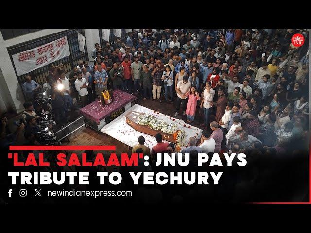 JNU pays homage to its dear comrade Sitaram Yechury