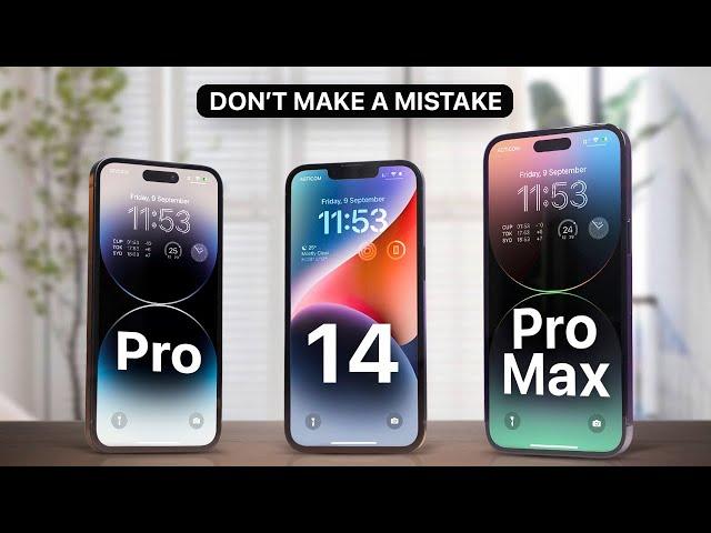 iPhone 14 vs iPhone 14 Pro vs iPhone 14 Pro Max - Full comparison