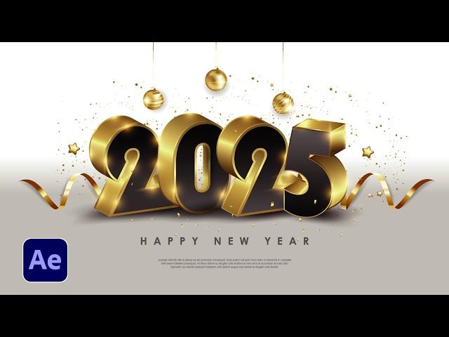 5 New Years Motion Graphics for 2025 in After Effects