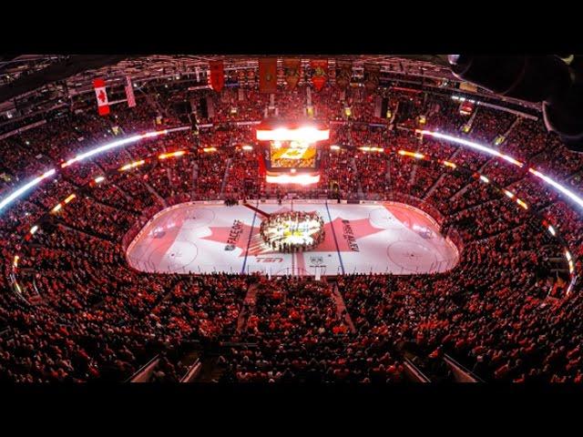 Ottawa, Montreal and Toronto sing “O Canada”