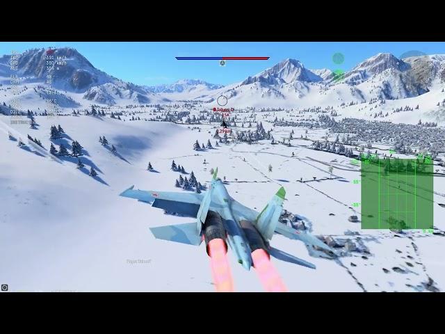 [War Thunder Dev] Su-27 vs F-15 The Maneuver in Topgun Kill