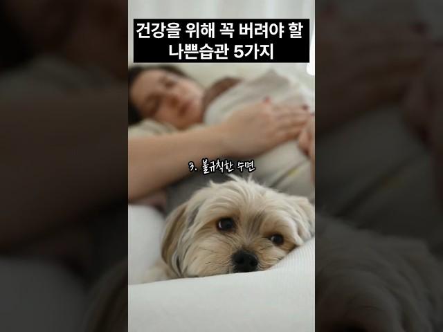나쁜습관 꼭 확인하고 건강 챙기세용~ @생생건강백서-k3t