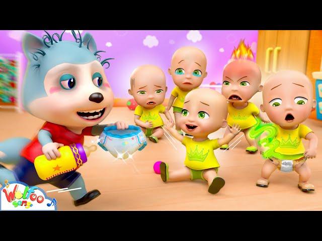 I Have Five Little Babies  How To Take Care Baby Song | More Nursery Rhymes | Wolfoo Kids Songs