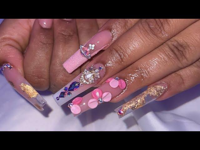 WATCH ME DO BIRTHDAY NAILS | WATCH ME WORK