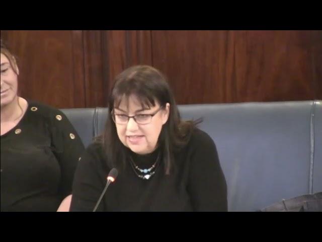 STSFFOC's Lee Bernadette-Walford talks at Staffordshire County Council's Planning Committee 01/12/22