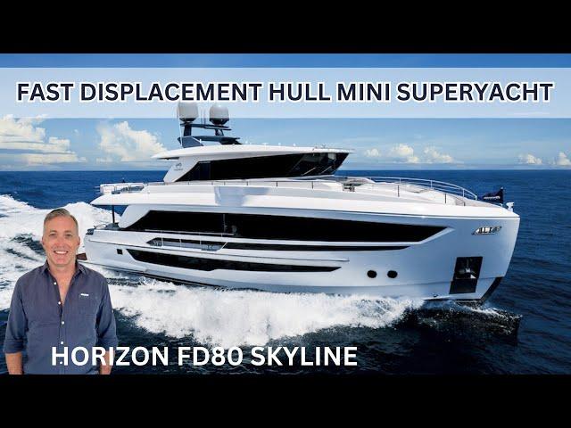 INSIDE A $7 MILLION LUXURY HORIZON FD80 SKYLINE: BOAT WALKTHROUGH