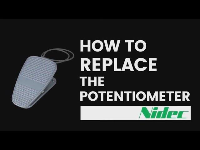 Replacement of potentiometer on pottery wheel Nidec Shimpo