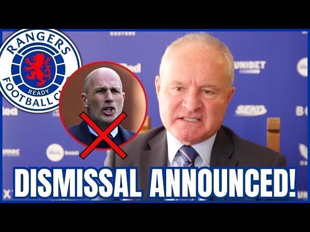 CLEMENT OUT: Rangers SACK Manager After Crisis Talks | rangers fc news