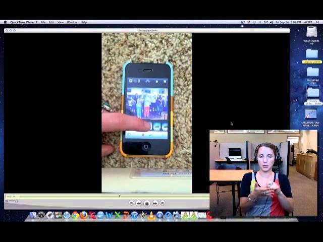 How to upload a picture to instagram-  ASL interpretation