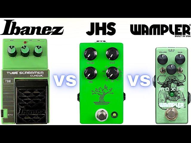 Ibanez TS10 vs JHS Bonsai vs Wampler Moxie | Best TS-10 Pedal?