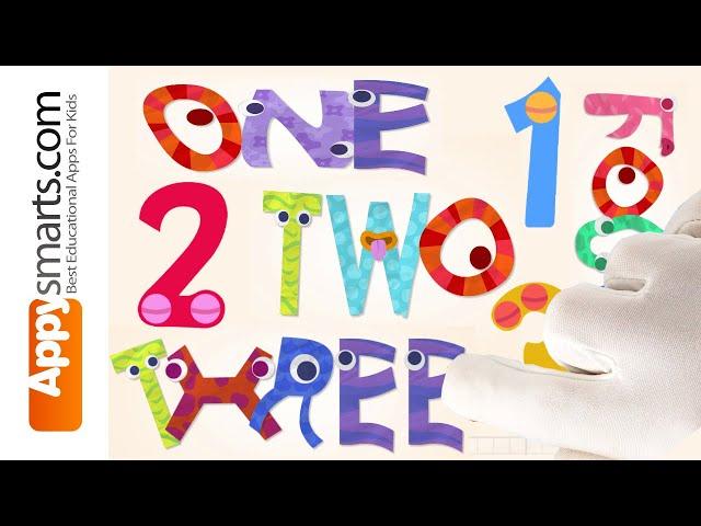 Endless Numbers One to Ten but with Endless Reader: Learn to Spell Numbers! App Demo for Kids