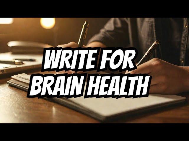 Improve Your Brain Health with Writing TODAY!