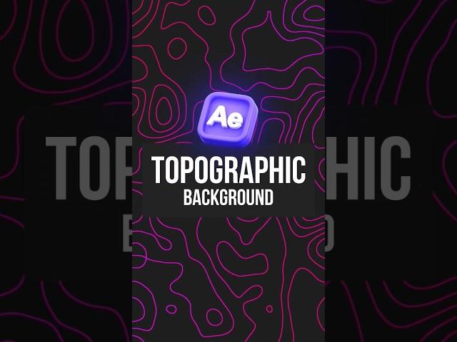 Topographic Background -#shorts #youtubeshorts #aftereffectstutorial