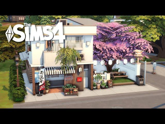  Mt. Komorebi Apartment + Ramen Sushi Restaurant  | Sims 4 Stop Motion | NO CC