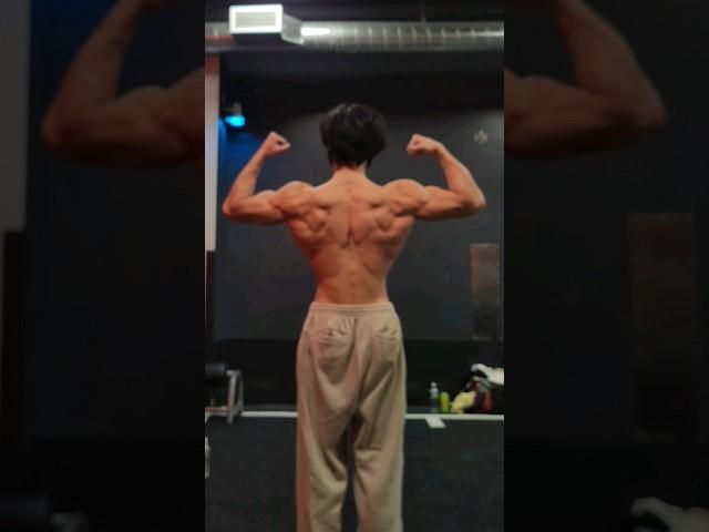 back made from only weighted pullups #shorts