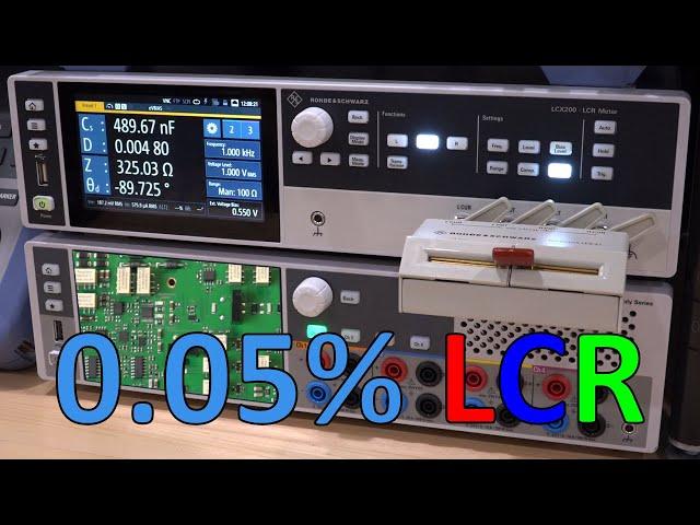 TSP #237 - Rohde & Schwarz LCX200 Precision 10MHz LCR Meter Review, Tutorial, Teardown & Experiments