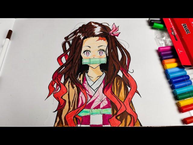 How To Draw Nezuko Kamado From Demon Slayer I Kimetsu No Yaiba