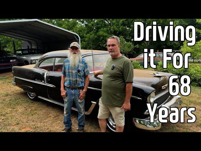 For 68 Years, NC Man Has Been Driving His '55 Bel Air. We Wash it & Take it to Priddys General Store