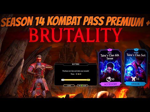 MAX ASCENDED GOLD BALANCED KENSHI BRUTALITY IN mk mobile | Kombat Pass Season 14