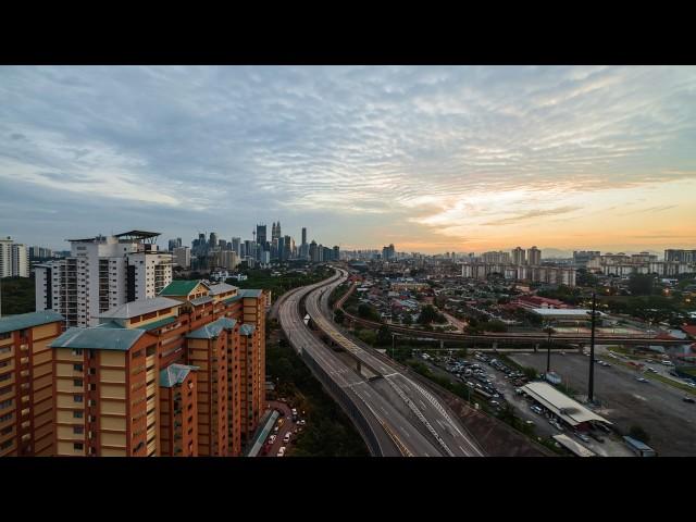 Time lapse: Day to Night City