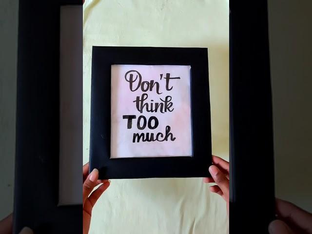 DIY Photo frame ideas | Quotes frame diy | carboard frame ideas | Scrap InBox