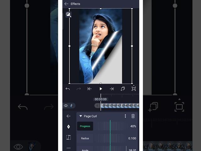 How To use page curl effect in alight motion| #alightmotion #trending