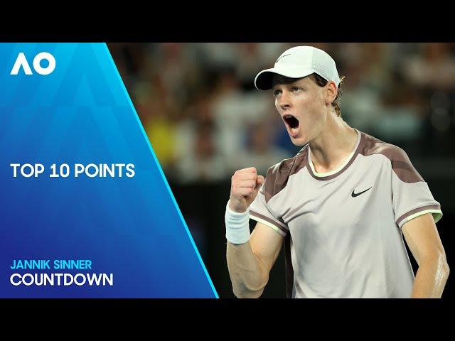 Jannik Sinner Top 10 Points | Australian Open 2024