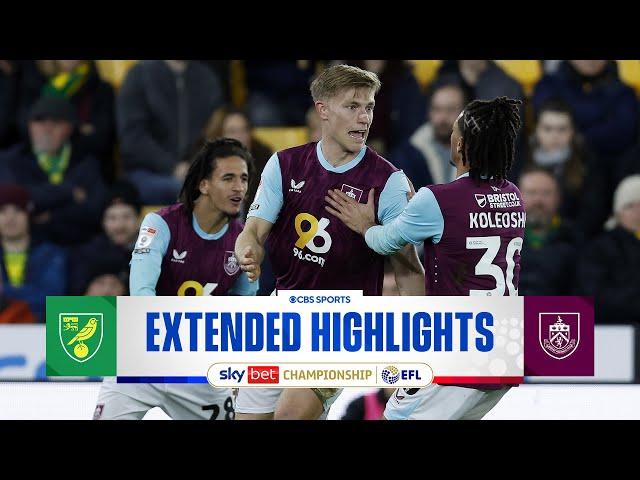 Norwich City vs. Burnley: Extended Highlights | EFL Championship | CBS Sports Golazo