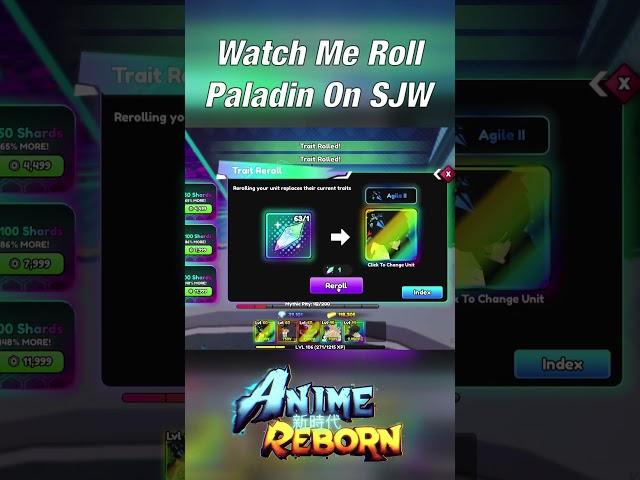 Watch Me Roll Paladin On SJW | Roblox | Anime Reborn #roblox #sololeveling  #sungjinwoo