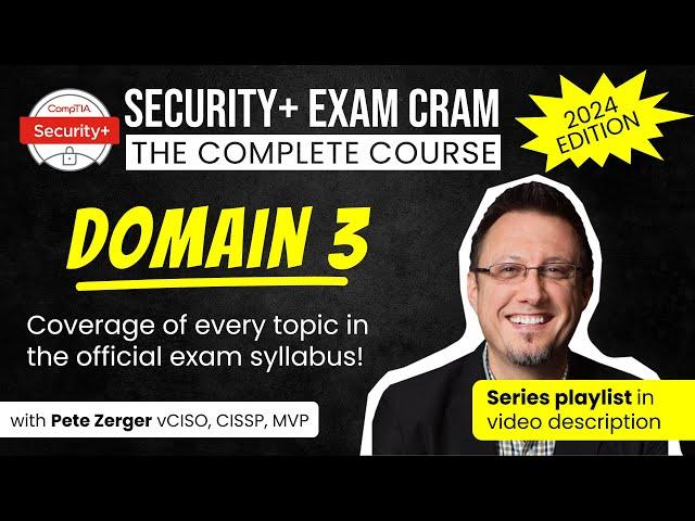 CompTIA Security+ SY0-701 - DOMAIN 3 COMPLETE