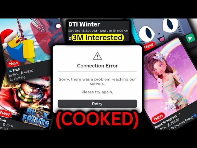 Roblox is CRASHING Tomorrow.. (DTI & Bloxfruits and more..)