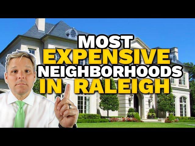 TOP 9 most EXPENSIVE luxury neighborhoods in Raleigh North Carolina