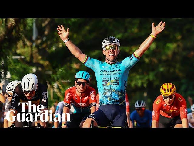 Emotional Mark Cavendish wins final race of his pro career