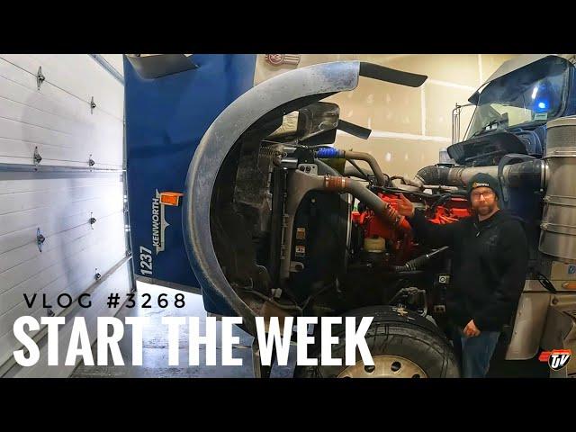 START THE WEEK | My Trucking Life | Vlog #3268