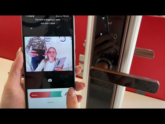 Функция ВИДЕОДОМОФОНА у умного замка Fantom X1-Pro