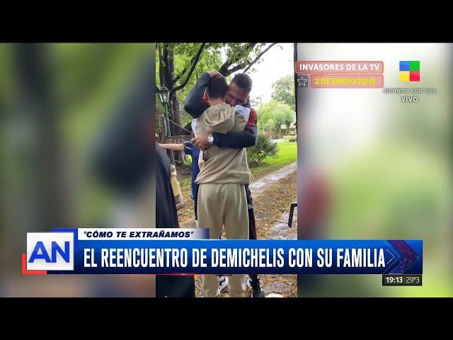  El reencuentro de Martín Demichelis con su familia: "Cómo te extrañamos" 