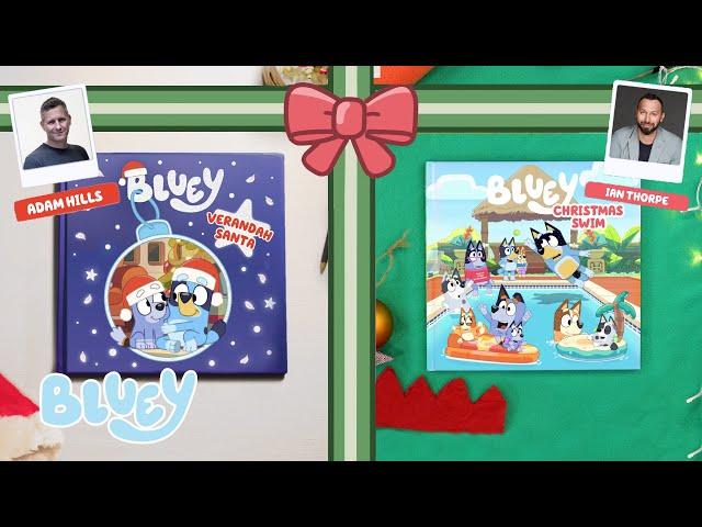 Bluey Holiday Bedtime Stories  Verandah Santa & Christmas Swim! | Bluey Book Reads  | Bluey