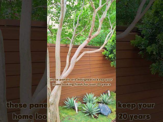Upgrade your home with wpc wall panels #backyard #walldecor #cladding #wallcladding #lowcost