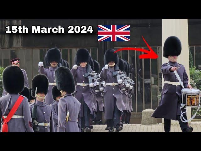 15th March 2024: F  Company  Scots Guards  Massive Inspection | Wellington Barracks 