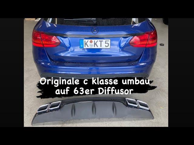 Mercedes S205  (W205) Umbau C63 AMG Optik Diffusor Stoßstange